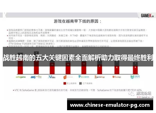 战胜越南的五大关键因素全面解析助力取得最终胜利